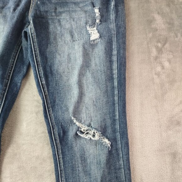 Indigo Rein Women Distressed Skinny Casual Jeans Size 9 W28 L27 Stretch Mid Rise - Picture 6 of 10